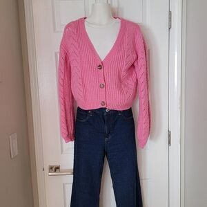 MARKS & SPENCER Girls Pink Cardigan